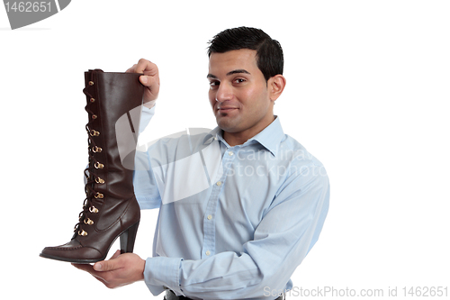 Image of Smiling retail salesman