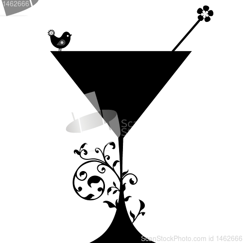 Image of Cocktail drink Silhouette 