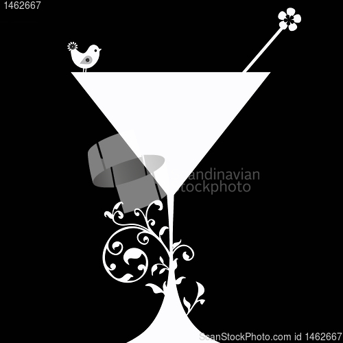 Image of Cocktail drink Silhouette 