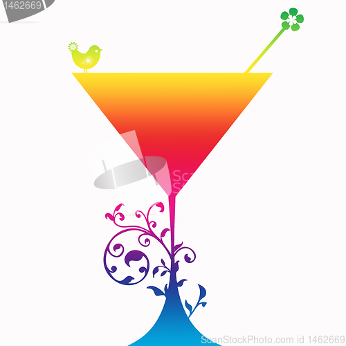 Image of Cocktail drink Silhouette 