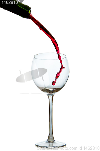 Image of pouring red wine 