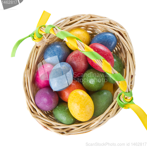 Image of easter eggs in basket