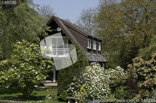 Image of chalet amongst the trees