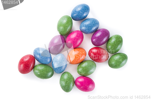 Image of easter eggs isolated