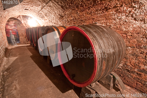 Image of wine barrels