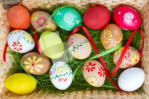 Image of painted easter eggs
