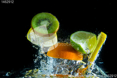 Image of fruit splash