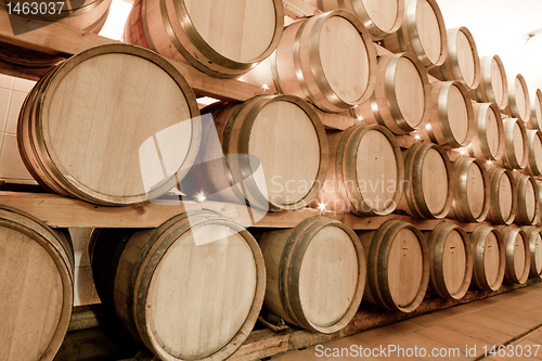 Image of wine barrels