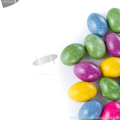 Image of easter eggs isolated