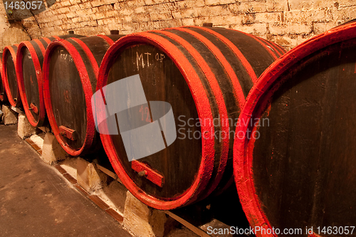 Image of wine barrels