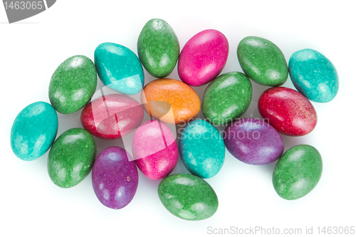 Image of easter eggs isolated