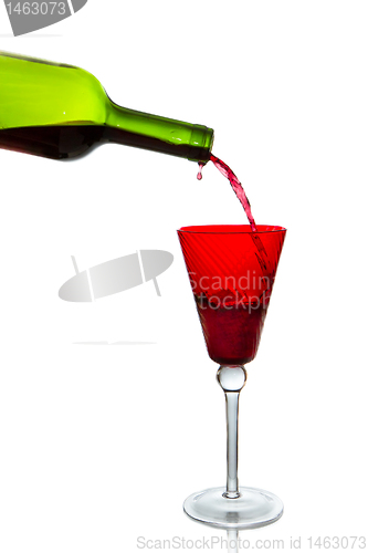 Image of pouring red wine 