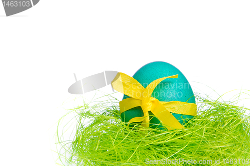 Image of easter egg in nest