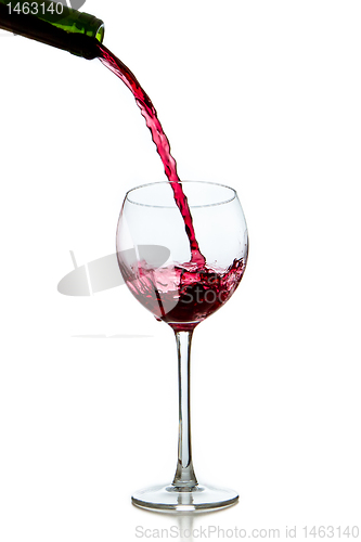 Image of pouring red wine 