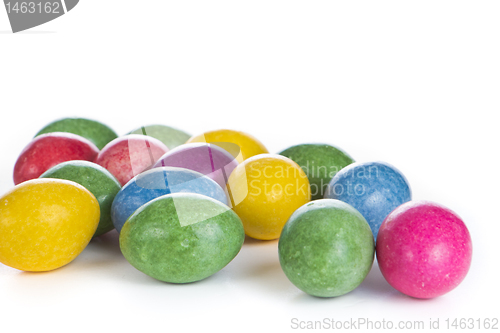 Image of easter eggs isolated