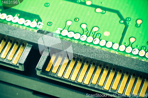 Image of hard drive close up