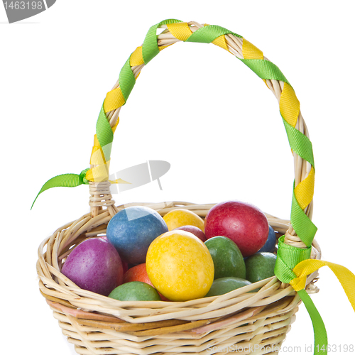Image of easter eggs in basket