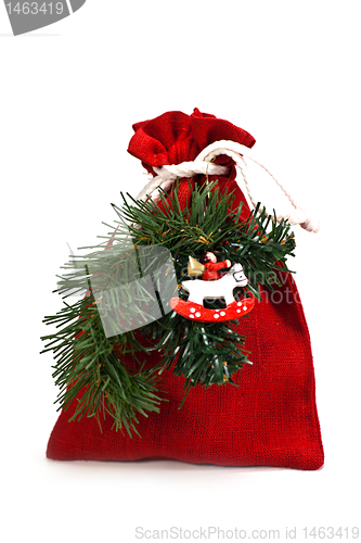 Image of bag of x-mas gifts