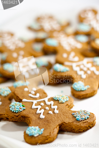 Image of fresh baked gingerbread men cookies