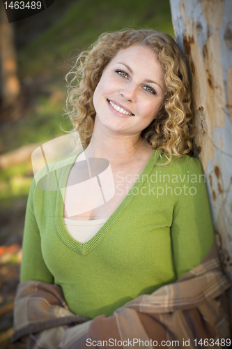 Image of Pretty Young Smiling Woman Portrait