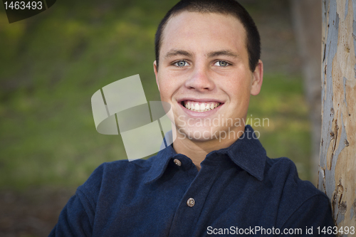 Image of Handsome Young Boy Portrait