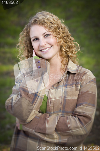 Image of Pretty Young Smiling Woman Portrait