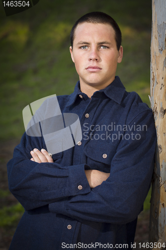 Image of Handsome Young Boy Portrait