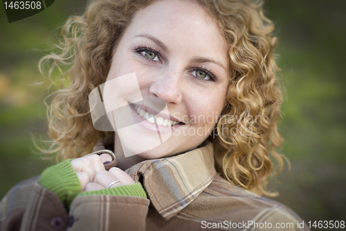 Image of Pretty Young Smiling Woman Portrait