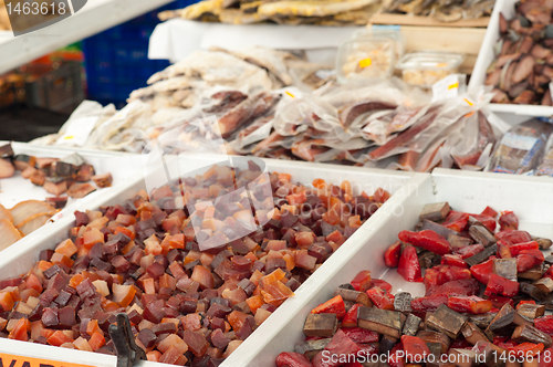Image of Fish on street market
