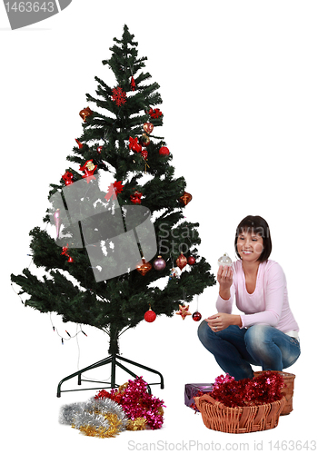 Image of Decorating the Christmas tree