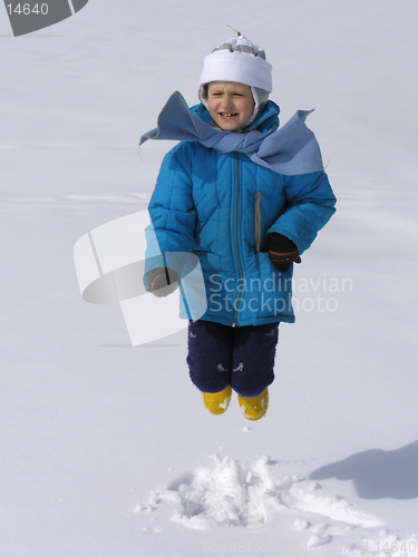 Image of Jumping young girl