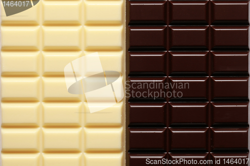 Image of 2 sorts of chocolate