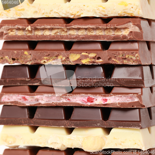 Image of Stack of chocolate