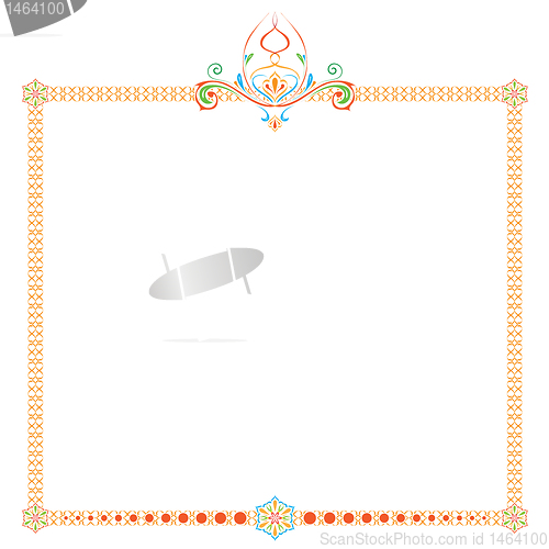 Image of frame with an ornament