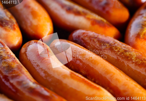 Image of Sausages frying 