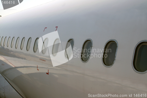 Image of Airplane windows