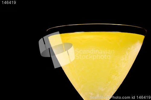 Image of Closeup of lemoncello cocktail