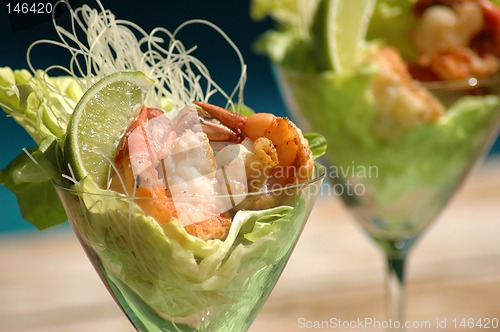 Image of Lime shrimp cocktail