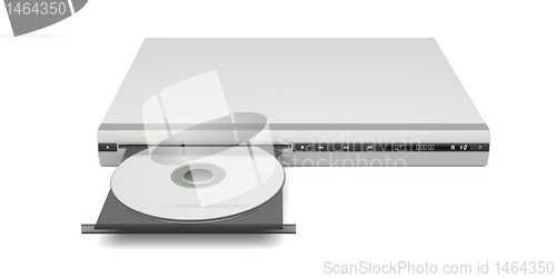 Image of Front view of disc player