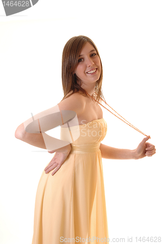 Image of Young woman in dress.