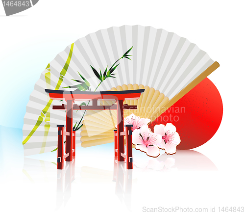 Image of Decorative Traditional Japanese background