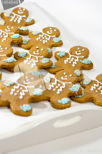 Image of fresh baked gingerbread men cookies