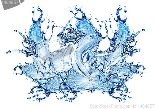 Image of Blue water and water splash