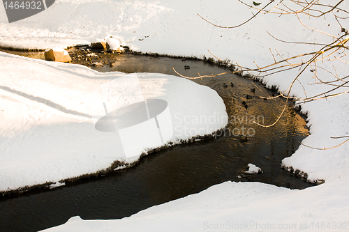 Image of The frozen river