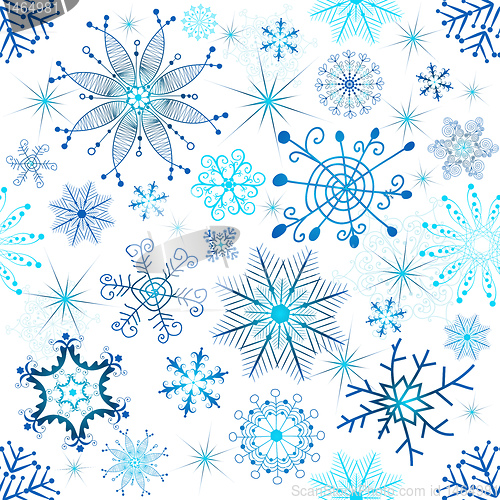 Image of Christmas seamless white pattern