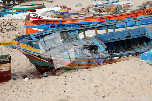 Image of Damaged ship on the beach