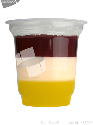 Image of jelly in plastic cup