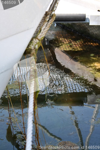 Image of Tied boat