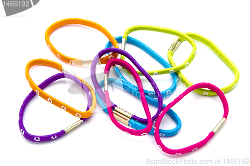 Image of Colorful rubber bands