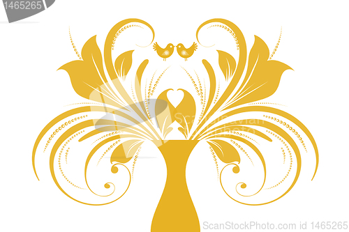 Image of Art floral and birds